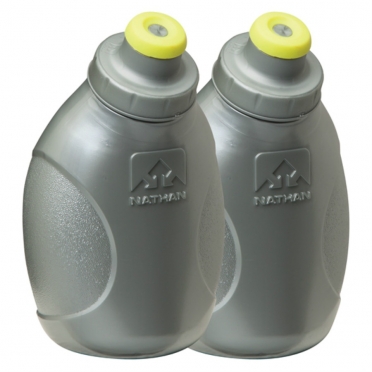 Nathan Trinkflasche 2-stuks, zilber (Push-Pull Cap) 975307 